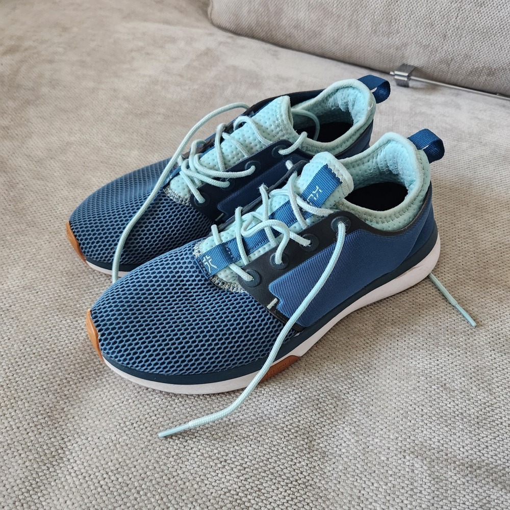 KURU Atom Women's Size 8 Med Running Athletic Oasis Blue Lace-Up Sneakers
